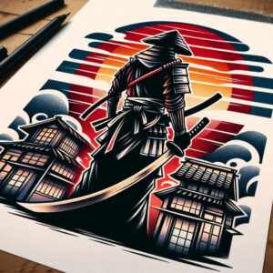warrior-spirit-motif-neotraditional-dynamic-color-for-upper-shoulder – tattoo design ideas free ai generated – Gallery: warriors-inkby-ai