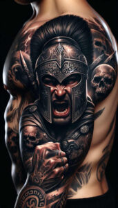 knight-tradition-motif-surrealism-vibrant-contrasts-for-upper-back – tattoo design ideas free ai generated – Gallery: warriors-inkby-ai
