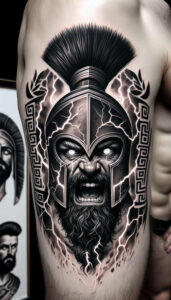 spartan-history-and-strength-motif-neotraditional-bold-highlights-for-side-torso – tattoo design ideas free ai generated – Gallery: warriors-inkby-ai