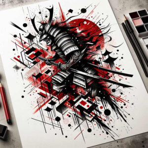 warrior-honor-and-courage-motif-neotraditional-classic-composition-for-upper-chest – tattoo design ideas free ai generated – Gallery: warriors-inkby-ai