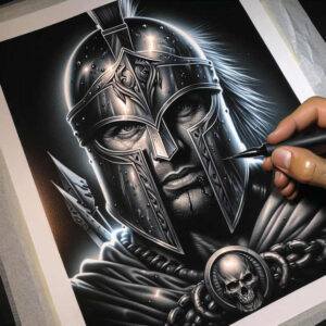 knight-knightly-motif-realism-photo-realistic-for-shoulder-blade – tattoo design ideas free ai generated – Gallery: warriors-inkby-ai