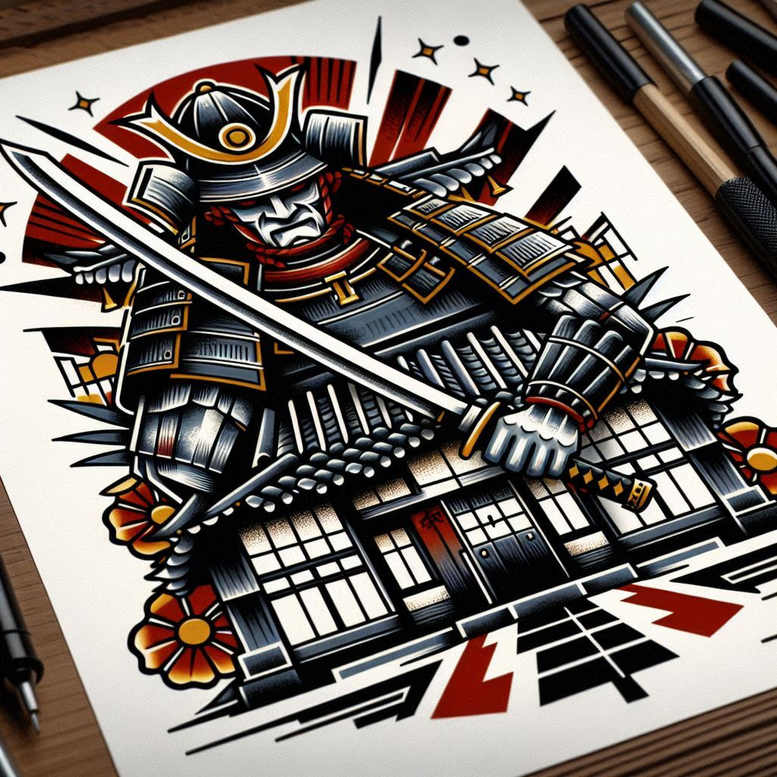 knight-strength-motif-realism-soft-focus-for-abdomen – tattoo design ideas free ai generated – Gallery: warriors-inkby-ai