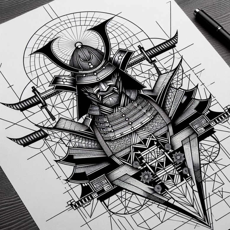 knight-tattoo-neotraditional-dynamic-color-for-temple – tattoo design ideas free ai generated – Gallery: warriors-inkby-ai