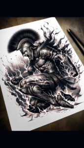 knight-tradition-motif-neotraditional-defined-outlines-for-neck – tattoo design ideas free ai generated – Gallery: warriors-inkby-ai