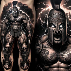 knight-strength-motif-neotraditional-sharp-edges-for-biceps – tattoo design ideas free ai generated – Gallery: warriors-inkby-ai
