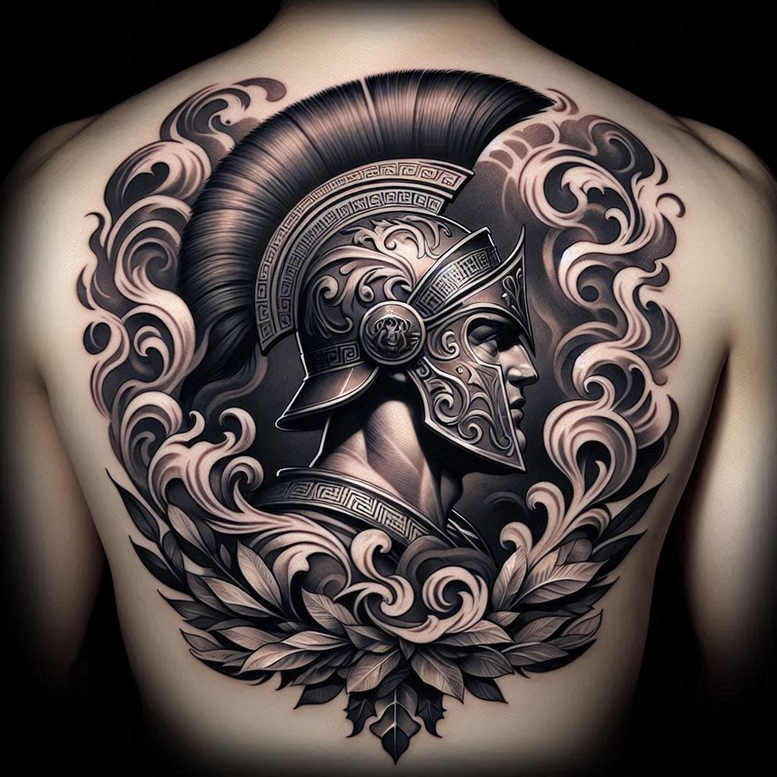 knight-symbolism-neotraditional-contrasting-colors-for-knee – tattoo design ideas free ai generated – Gallery: warriors-inkby-ai