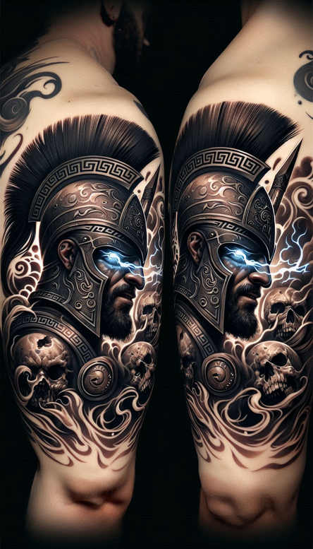warrior-spirit-motif-neotraditional-precise-lines-for-wrist – tattoo design ideas free ai generated – Gallery: warriors-inkby-ai