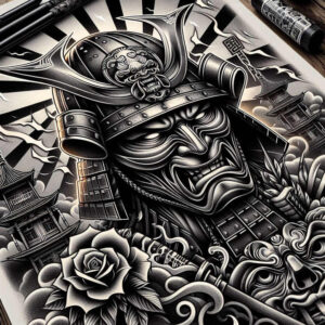 spartan-with-battle-motif-realism-optical-illusion-for-wrist-side – tattoo design ideas free ai generated – Gallery: warriors-inkby-ai