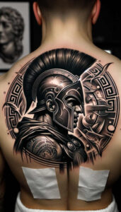 spartan-with-symbol-surrealism-ethereal-textures-for-shoulder-blade – tattoo design ideas free ai generated – Gallery: warriors-inkby-ai