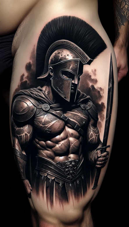 warrior-perseverance-motif-neotraditional-dynamic-color-for-toe – tattoo design ideas free ai generated – Gallery: warriors-inkby-ai