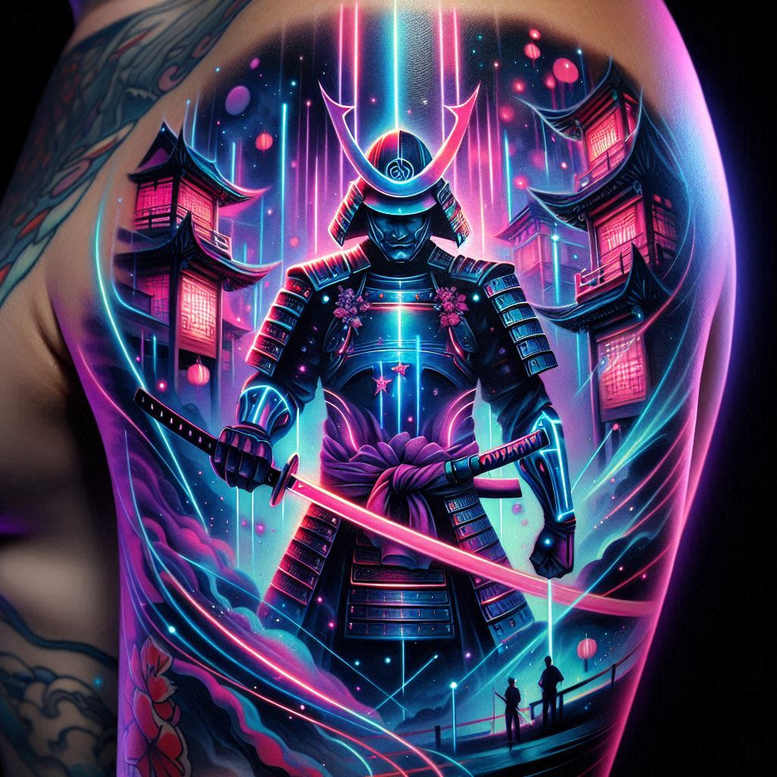 spartan-with-helmet-neotraditional-vivid-detail-for-back-of-neck – tattoo design ideas free ai generated – Gallery: warriors-inkby-ai