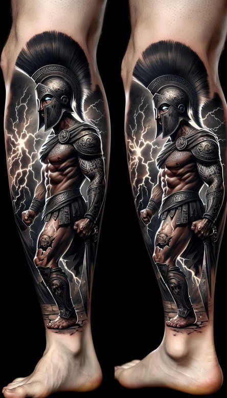 knight-symbolism-realism-refined-contrast-for-lower-arm – tattoo design ideas free ai generated – Gallery: warriors-inkby-ai