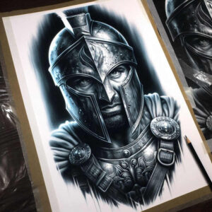 knight-legend-motif-neotraditional-decorative-detail-for-hip – tattoo design ideas free ai generated – Gallery: warriors-inkby-ai