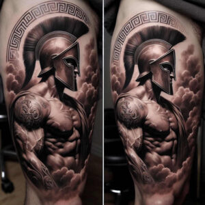 spartan-strength-and-battle-motif-neotraditional-soft-shadows-for-biceps – tattoo design ideas free ai generated – Gallery: warriors-inkby-ai