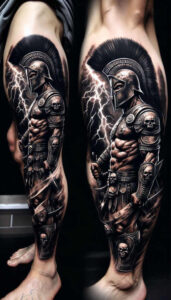 warriors tattoo design ideas true rendering bodyguard vibe for ribs