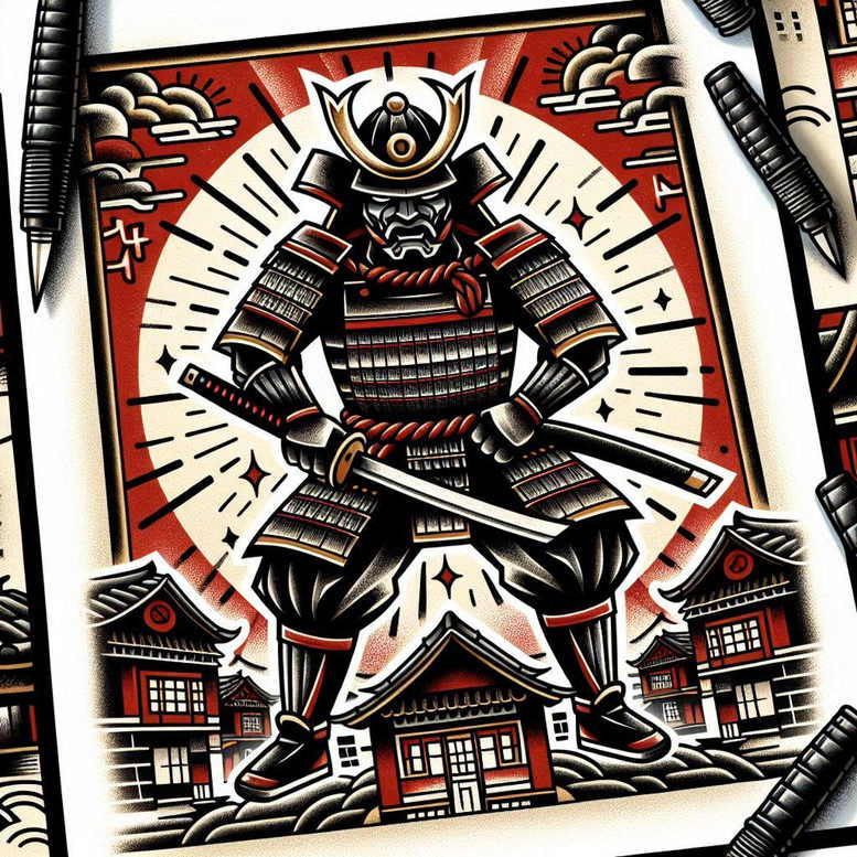 warriors tattoo design ideas sharp-focus eternal fight embodying courage