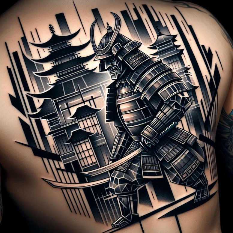 warriors tattoo design ideas strong contrast guardian soul for arm