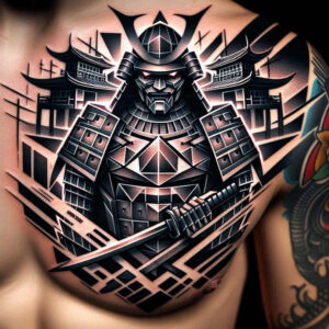 warriors tattoo design ideas metallic hero linework for calf