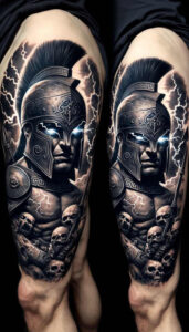 warriors tattoo design ideas Surrealism subconscious themes legacy strength represents resilience