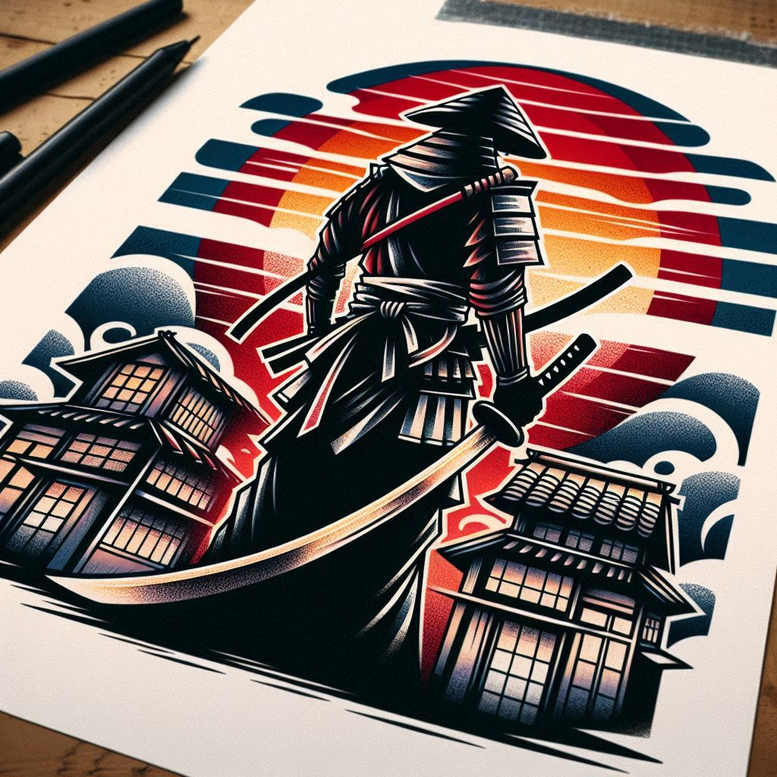 warriors tattoo design ideas bold color raw courage for lower thigh