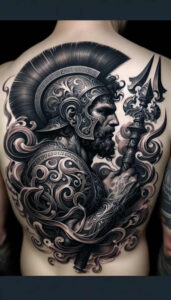 warriors tattoo design ideas Surrealism imaginative tactical form symbolising strength