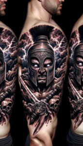 knight-with-ornament-surrealism-phantom-shadows-for-lower-thigh – tattoo design ideas free ai generated – Gallery: warriors-inkby-ai