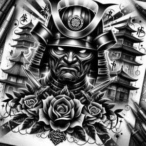 spartan-with-helmet-neotraditional-clear-lines-for-shoulder – tattoo design ideas free ai generated – Gallery: warriors-inkby-ai