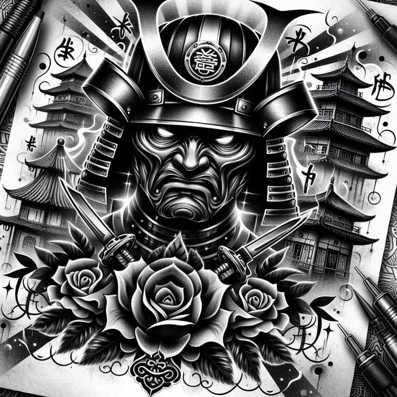 spartan-with-helmet-neotraditional-clear-lines-for-shoulder – tattoo design ideas free ai generated – Gallery: warriors-inkby-ai