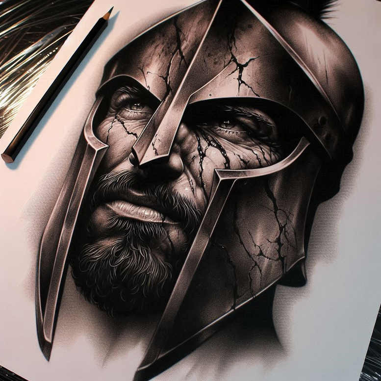 knight-courage-motif-neotraditional-clean-fill-for-lower-arm – tattoo design ideas free ai generated – Gallery: warriors-inkby-ai