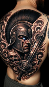 warrior-with-shading-neotraditional-classic-motifs-for-lower-leg – tattoo design ideas free ai generated – Gallery: warriors-inkby-ai
