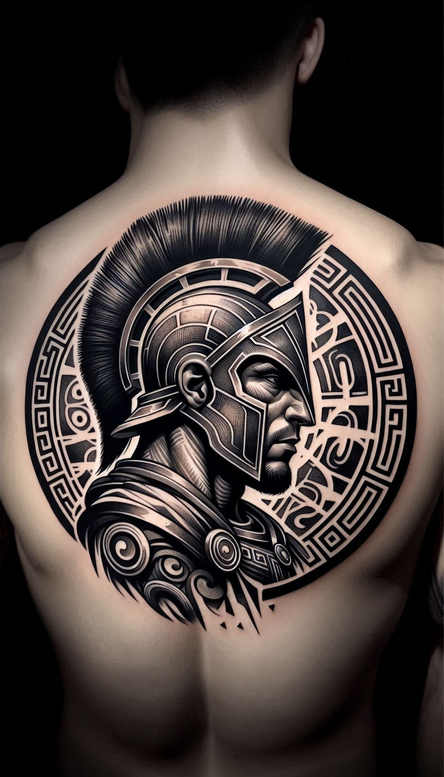 warrior-warrior-motif-realism-reflection-effect-for-temple – tattoo design ideas free ai generated – Gallery: warriors-inkby-ai