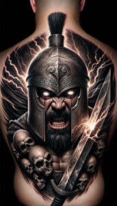 warrior-with-sword-neotraditional-refined-color-palette-for-lower-arm – tattoo design ideas free ai generated – Gallery: warriors-inkby-ai