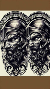 warrior-honor-and-courage-motif-realism-reflective-light-for-upper-thigh – tattoo design ideas free ai generated – Gallery: warriors-inkby-ai