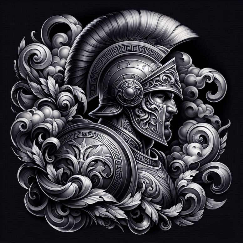 knight-courage-motif-realism-photographic-quality-for-nape – tattoo design ideas free ai generated – Gallery: warriors-inkby-ai
