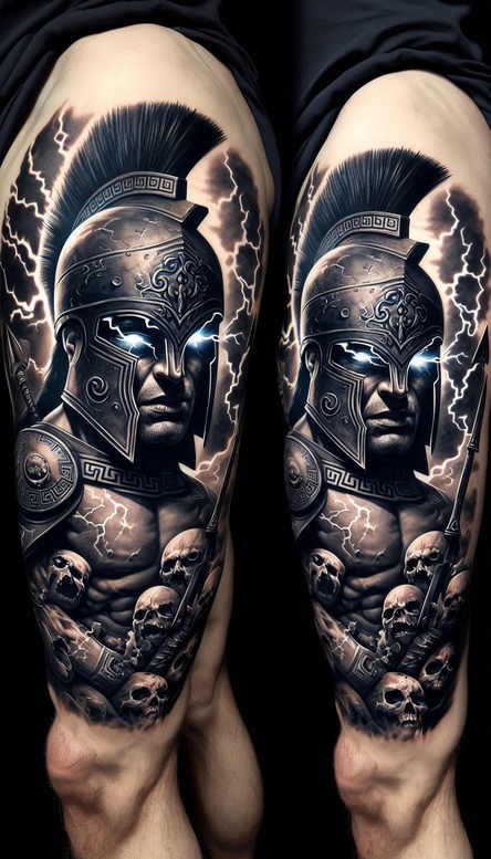 knight-courage-motif-neotraditional-textural-detail-for-lower-arm – tattoo design ideas free ai generated – Gallery: warriors-inkby-ai