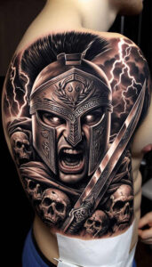 knight-symbolism-surrealism-dreamlike-for-back – tattoo design ideas free ai generated – Gallery: warriors-inkby-ai