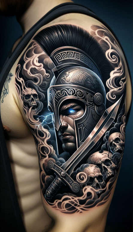knight-artistic-detail-surrealism-symbolic-motifs-for-palm – tattoo design ideas free ai generated – Gallery: warriors-inkby-ai