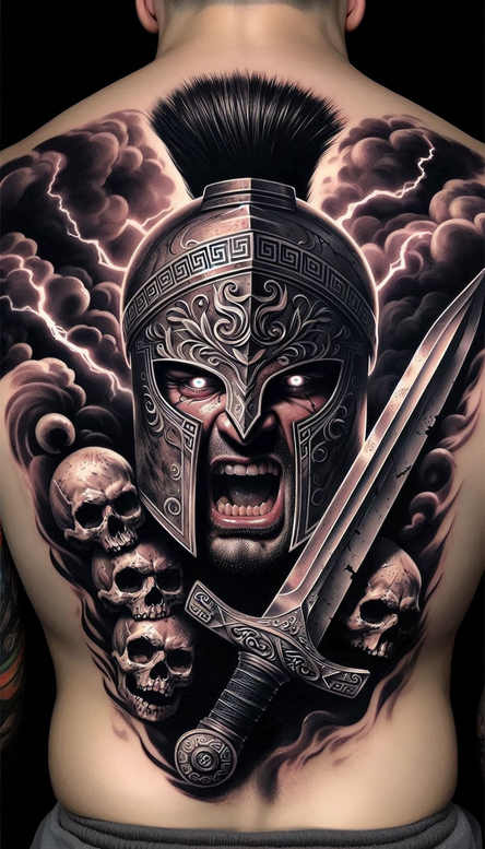 knight-honor-motif-realism-depth-illusion-for-elbow – tattoo design ideas free ai generated – Gallery: warriors-inkby-ai