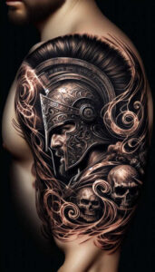 warrior-history-motif-neotraditional-classic-motifs-for-arm – tattoo design ideas free ai generated – Gallery: warriors-inkby-ai