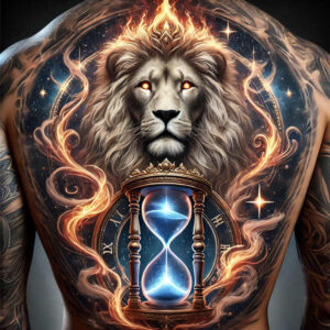 watches-hourglass tattoo design ideas Realism lifelike eyes time flow for forearm