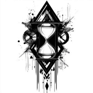 time-rebirth-symbol-surrealism-ethereal-for-shin – tattoo design ideas free ai generated – Gallery: watches-hourglass-inkby-ai