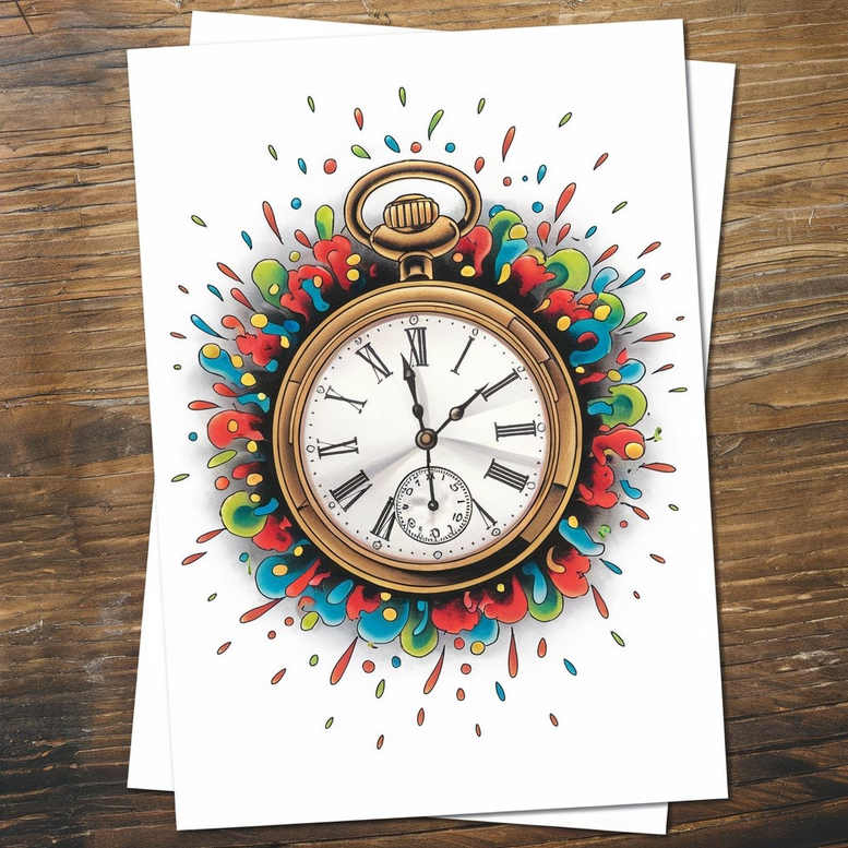 time-memory-symbol-neotraditional-modern-classic-for-heel – tattoo design ideas free ai generated – Gallery: watches-hourglass-inkby-ai