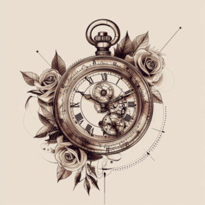 time-with-time-and-space-motif-neotraditional-vivid-color-for-hand – tattoo design ideas free ai generated – Gallery: watches-hourglass-inkby-ai
