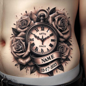 time-with-3d-effect-neotraditional-subtle-tone-for-wrist – tattoo design ideas free ai generated – Gallery: watches-hourglass-inkby-ai