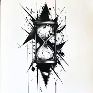 time-rebirth-symbol-realism-moist-effect-for-upper-back – tattoo design ideas free ai generated – Gallery: watches-hourglass-inkby-ai