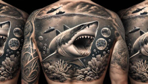 anemones-neotraditional-rich-shading-for-behind-ear – tattoo design ideas free ai generated – Gallery: water-animals-inkby-ai