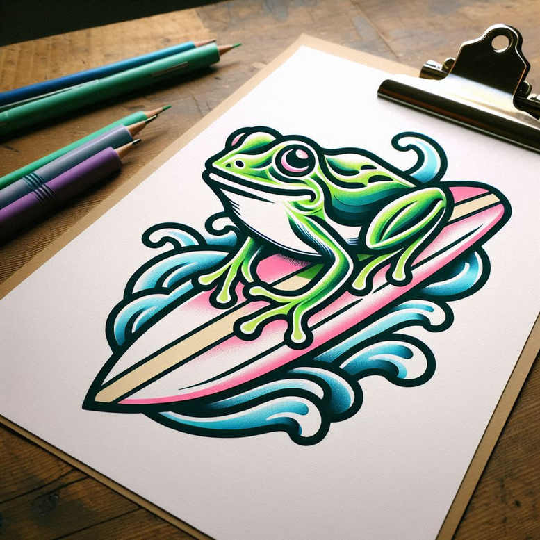 water-animals-surrealism-chromatic-aberration-for-lower-back – tattoo design ideas free ai generated – Gallery: water-animals-inkby-ai