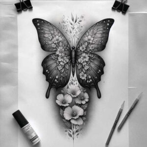 geometric-aquatic-animals-realism-perfect-proportions-for-lower-chest – tattoo design ideas free ai generated – Gallery: water-animals-inkby-ai