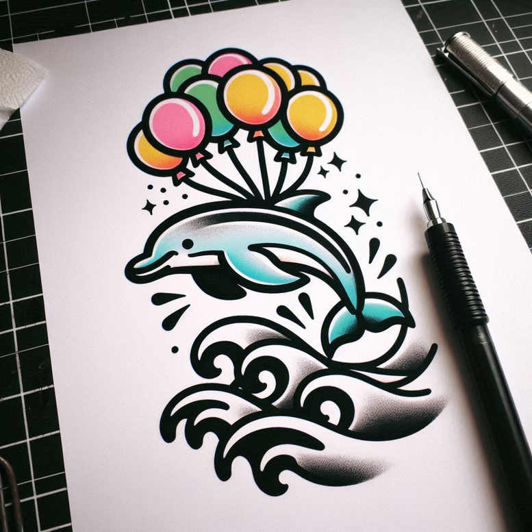 water-animals tattoo design ideas vivid deep sea for behind ear