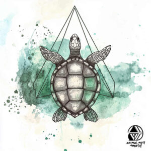 water-animals tattoo design ideas Realism soft highlights marine grace for lower chest